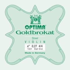 Saiten für Streichinstrumente Optima Goldbrokat E 4/4 Strong Ball End Saiten für Streichinstrumente