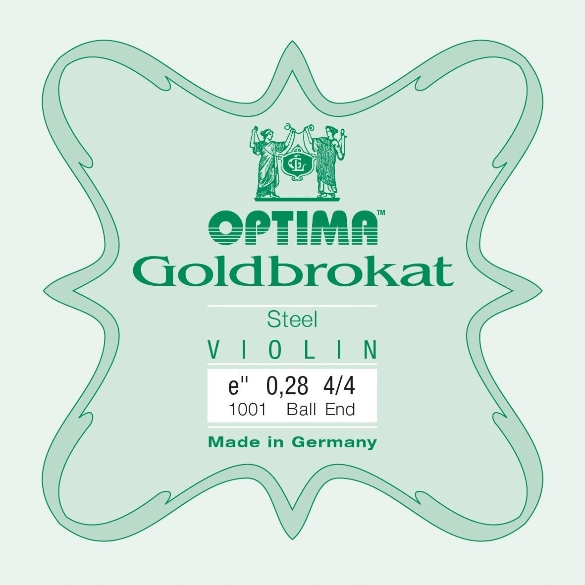 Saiten für Streichinstrumente Optima Goldbrokat E 4/4 Extra Strong Ball End Saiten für Streichinstrumente