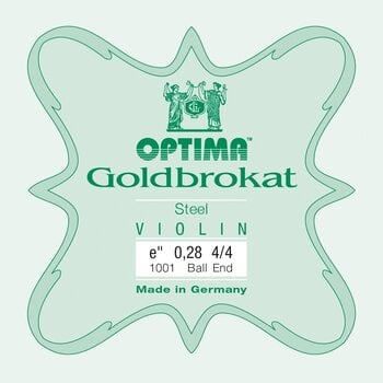 Saiten für Streichinstrumente Optima Goldbrokat E 4/4 Extra Strong Ball End Saiten für Streichinstrumente - 1
