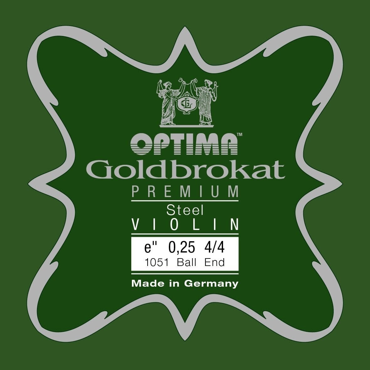 Violin Strings Optima Goldbrokat Premium Steel E 4/4 Soft Ball End Violin Strings