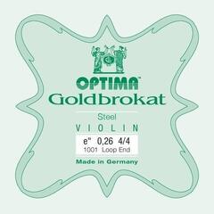 Saiten für Streichinstrumente Optima Goldbrokat E 4/4 Medium Loop End Saiten für Streichinstrumente