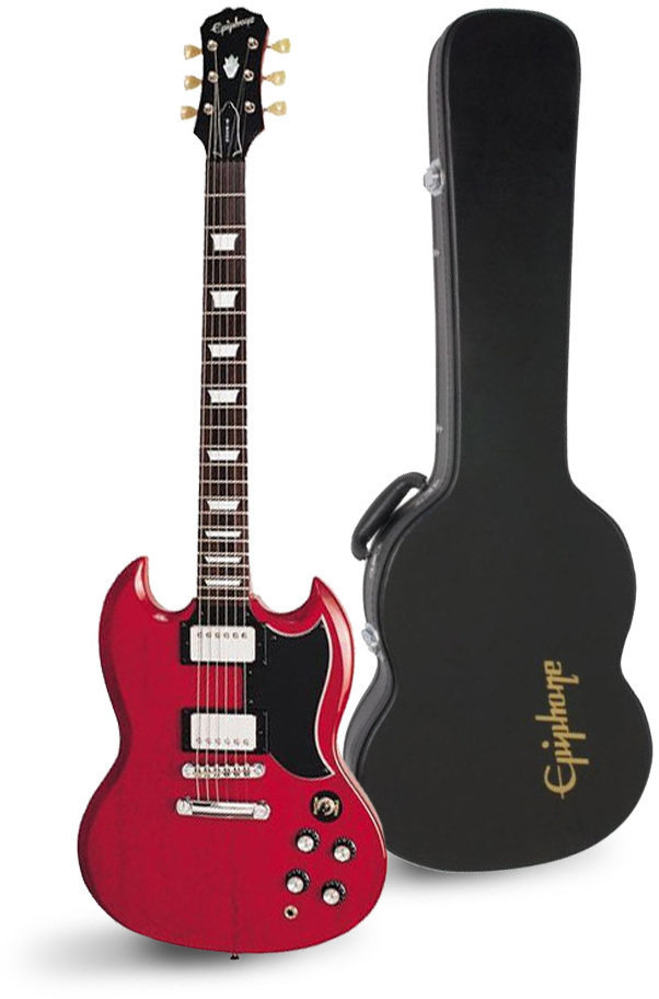Elektromos gitár Epiphone G400PRO-CH SET Cherry