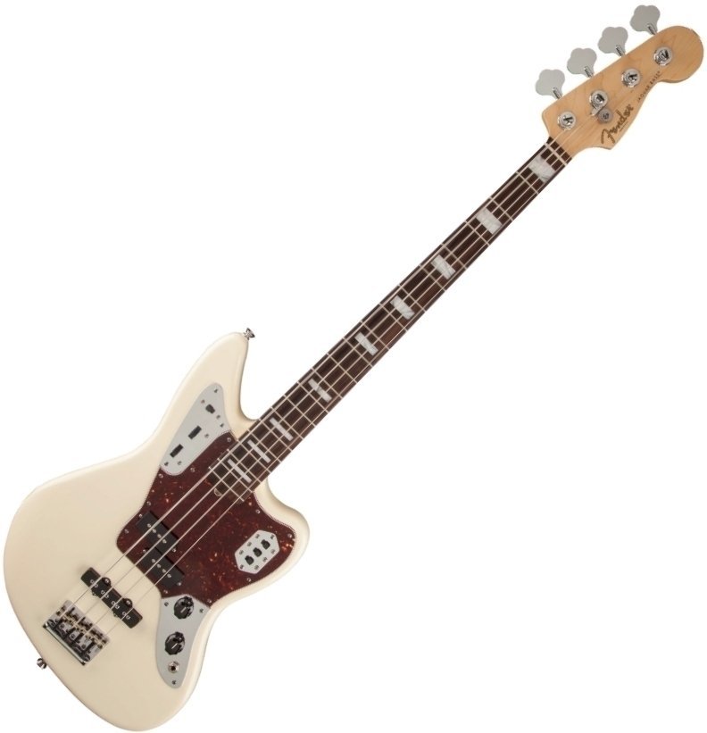 4-string Bassguitar Fender American Standard Jaguar Bass Olympic White