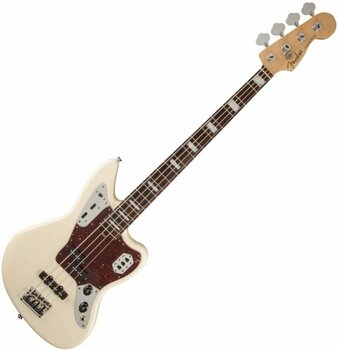 E-Bass Fender American Standard Jaguar Bass Olympic White - 1