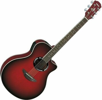 Guitare Jumbo acoustique-électrique Yamaha APX 500III DSR - 1