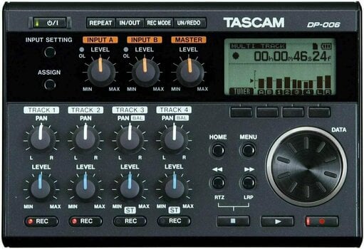 Többsávos kompakt stúdió Tascam DP-006 - 1