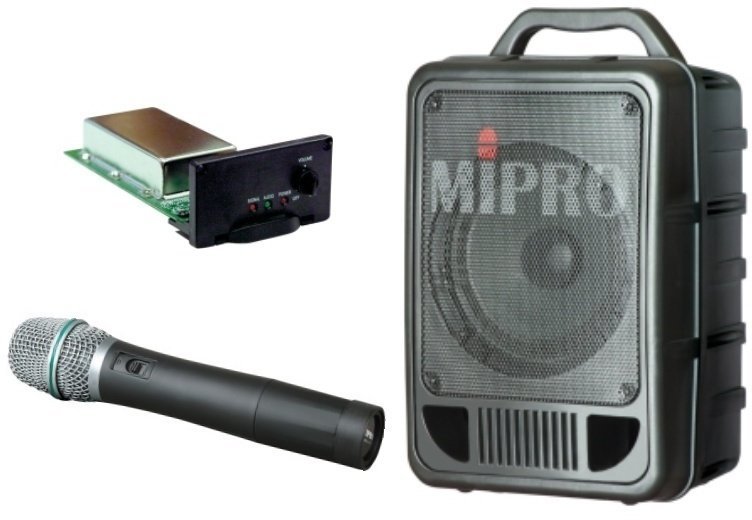 Sistema de megafonía alimentado por batería MiPro MA705 Portable PA system set