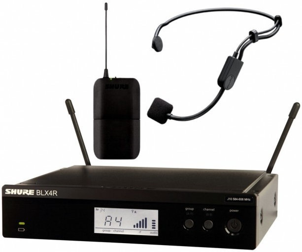 Trådlöst headset Shure BLX14RE/P31 K3E: 606-630 MHz