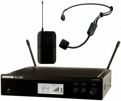 Zestaw bezprzewodowy nagłowny Shure BLX14RE/P31 K3E: 606-630 MHz - 1