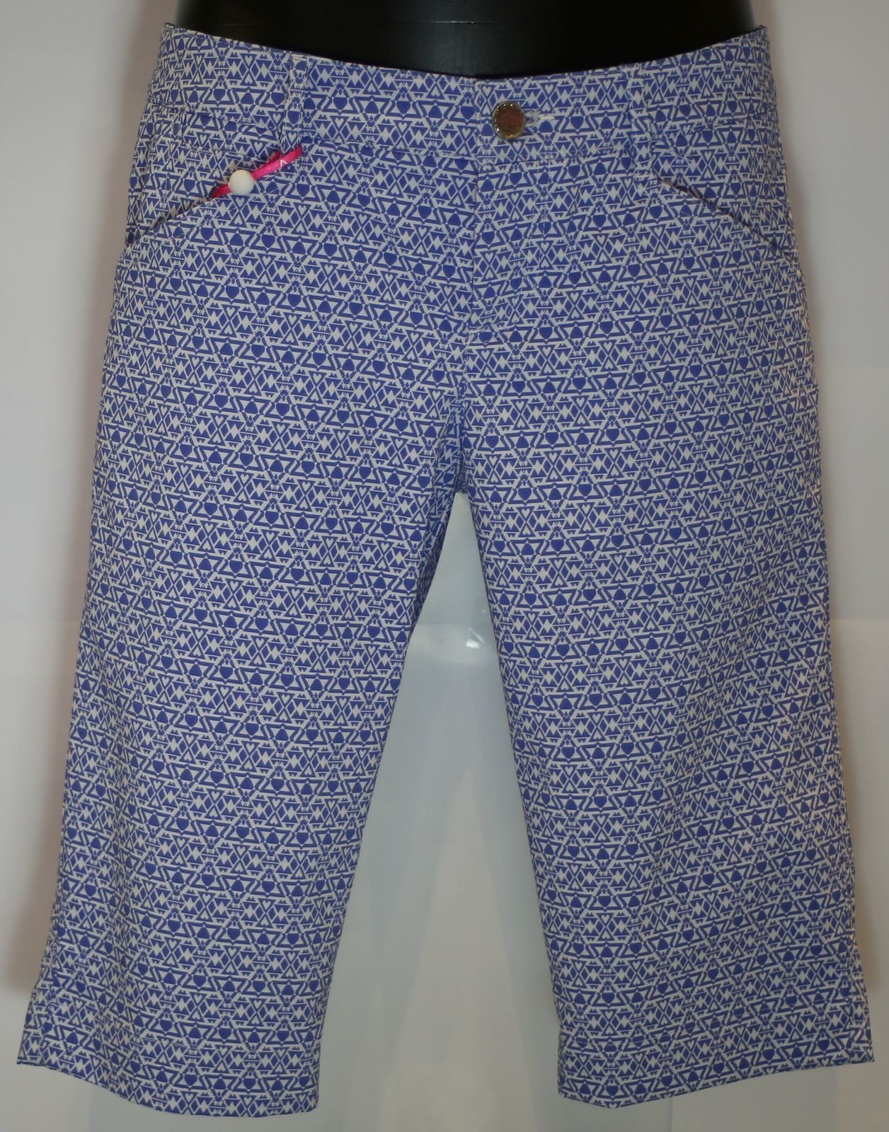 Korte broek Alberto Mona-K Waterrepellent Womens Shorts Blue/White 34