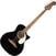 Akustiskā basģitāra Fender California Deluxe Kingman Bass CE WN Black Akustiskā basģitāra