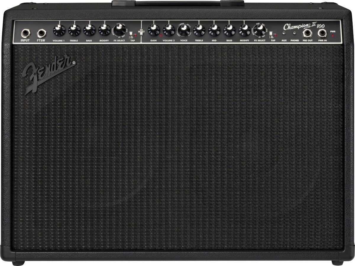 Pooljuhtvõimendi kombo Fender Champion II 100 Blackout Pooljuhtvõimendi kombo