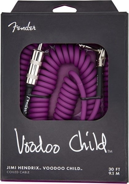 Cable de instrumento Fender Hendrix Voodoo Child Violeta 9 m Recto - Acodado