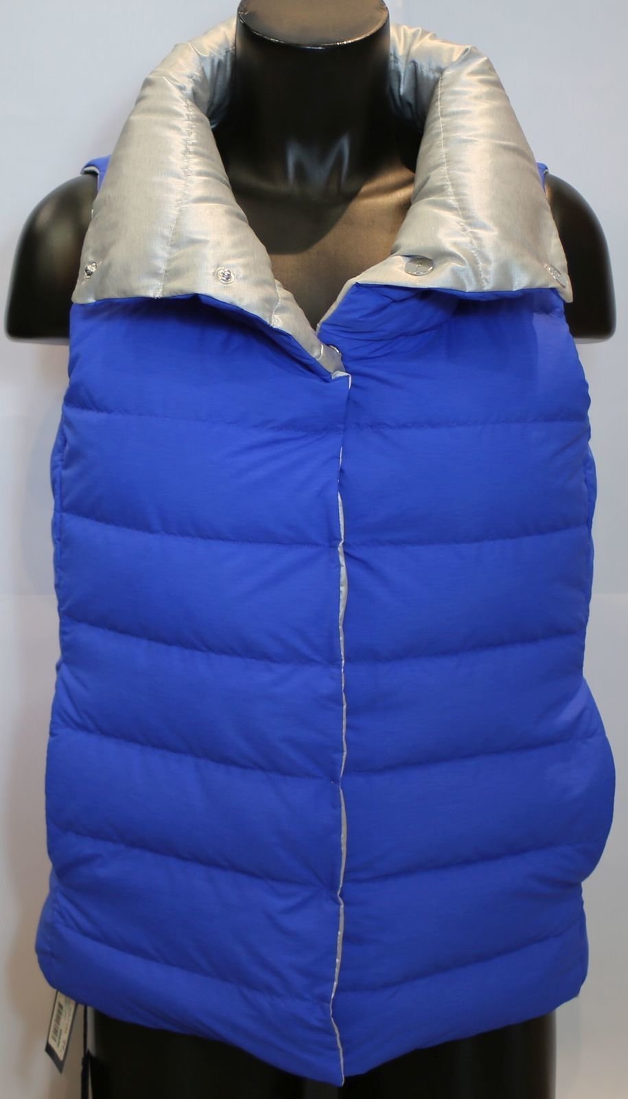 Chaleco Ralph Lauren Reversible Down Womens Vest Blue/Silver S