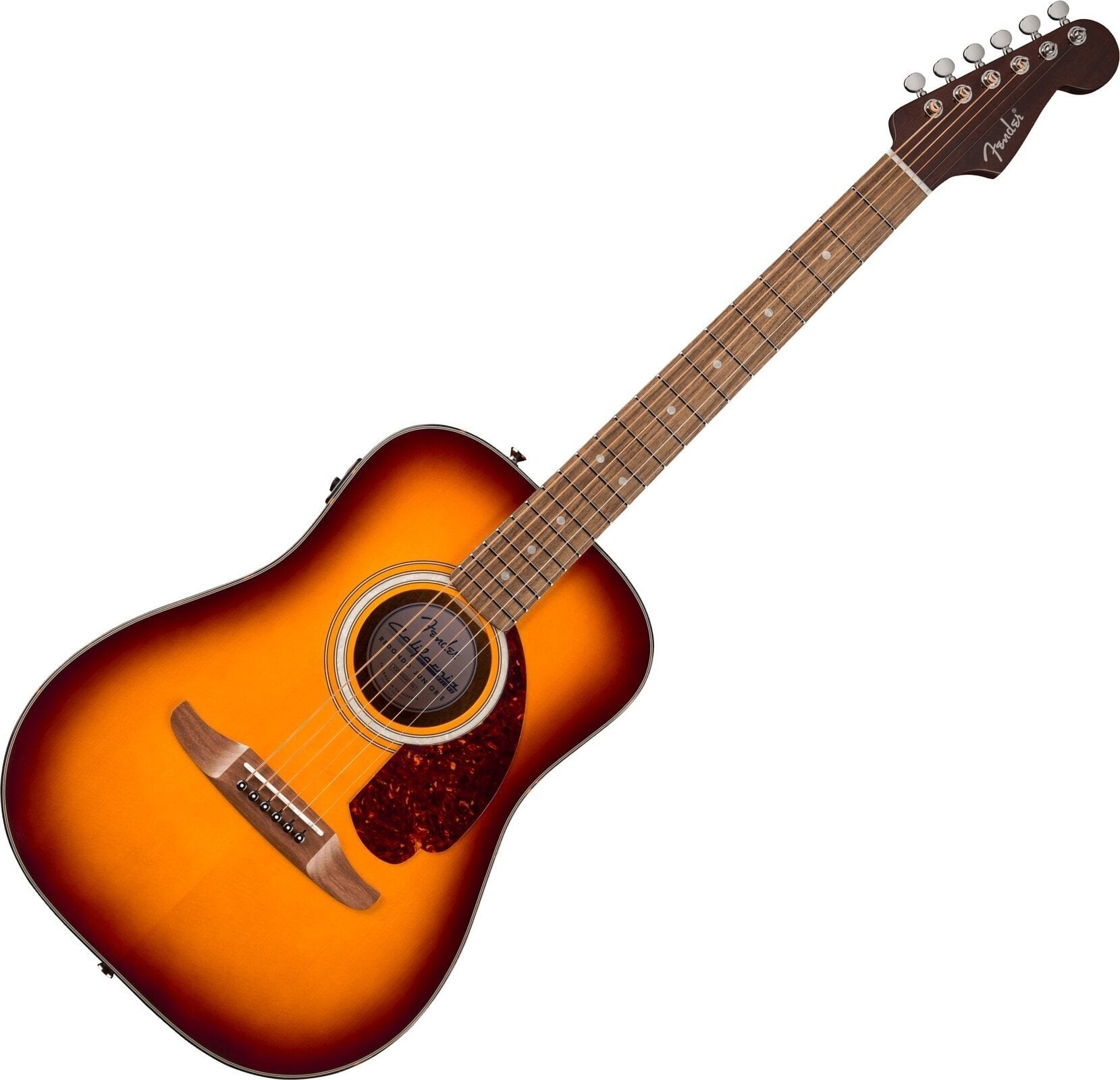 Elektroakustická kytara Dreadnought Fender California Deluxe Redondo Jr. E WN Elektroakustická kytara Dreadnought