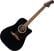 Elektroakustická kytara Dreadnought Fender California Deluxe Redondo CE WN Black Elektroakustická kytara Dreadnought