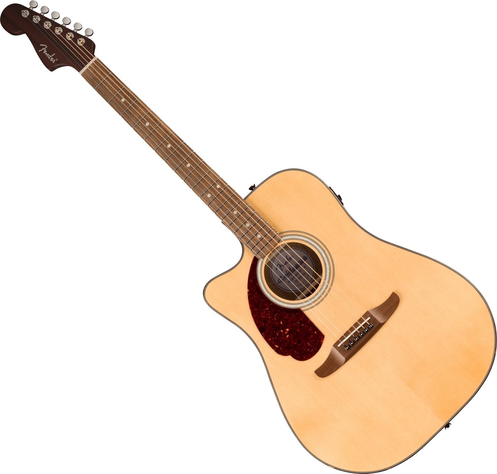 Elektro-akustična dreadnought Fender California Deluxe Redondo CE LH WN Natural Elektro-akustična dreadnought