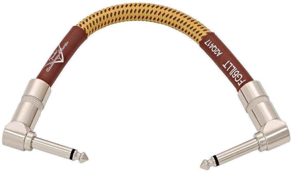 Povezovalni kabel, patch kabel Fender Custom Shop 6'' Rumena 15 cm Kotni - Kotni