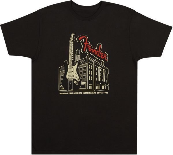 Tričko Fender Amp Building T-Shirt Coal XXL