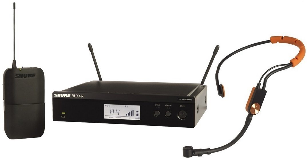 Système sans fil avec micro serre-tête Shure BLX14RE/SM31 K3E: 606-630 MHz