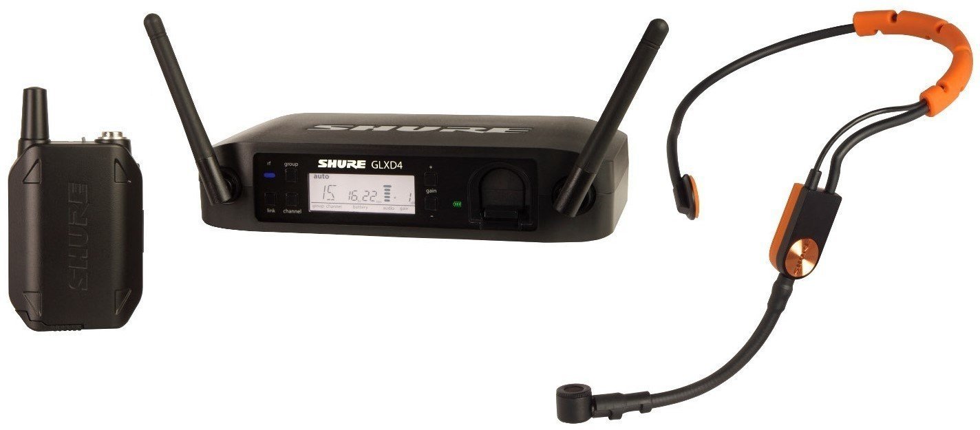 Wireless Headset Shure GLXD14E/SM31 Z2: 2404-2478 MHz