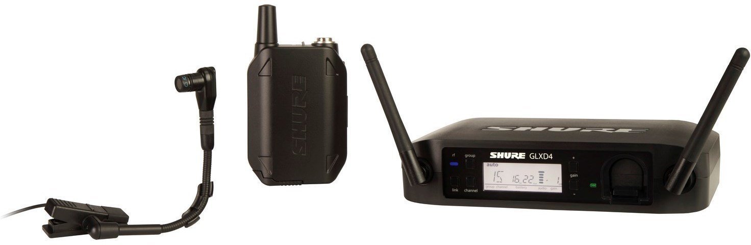 Nástrojový bezdrátový systém Shure GLXD14E/B98 Z2: 2404-2478 MHz