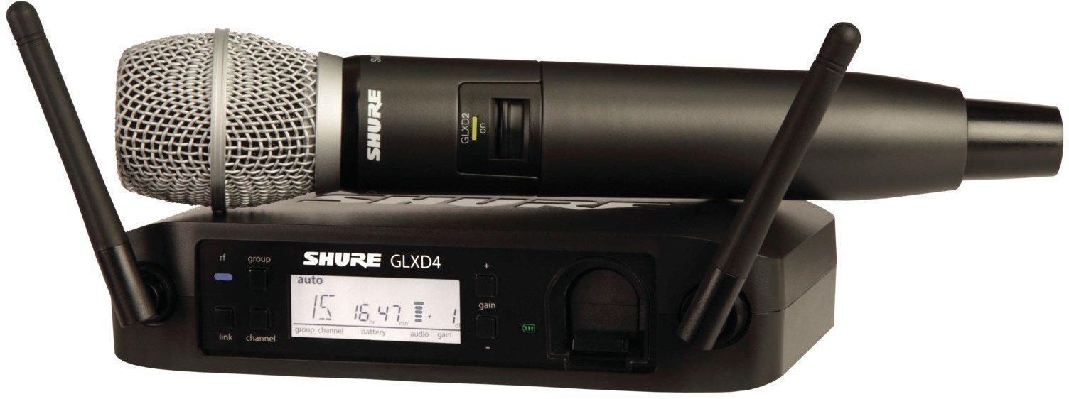 Ruční bezdrátový systém, handheld Shure GLXD24E/SM86 Z2: 2404-2478 MHz