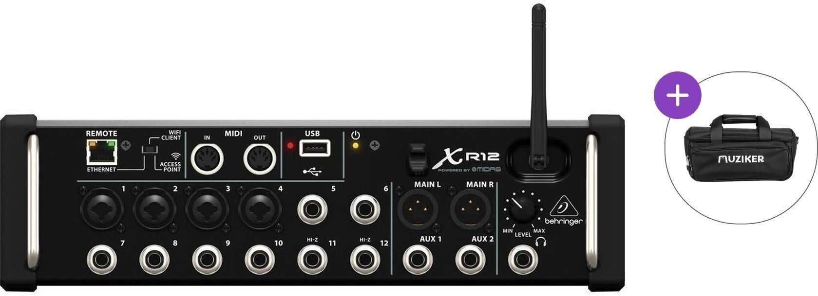 Digitální mixpult Behringer X AIR XR12 Basic SET Digitální mixpult