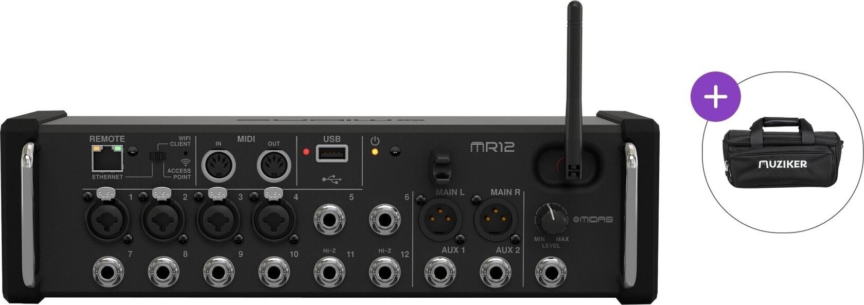 Digitální mixpult Midas MR12 Basic SET Digitální mixpult