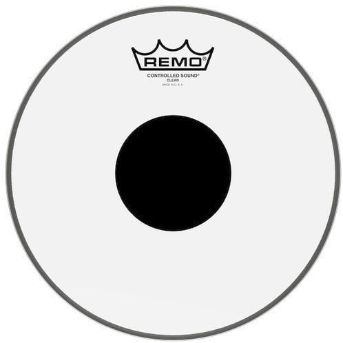 Peaux de frappe Remo CS-0310-10 Controlled Sound Clear Black Dot 10" Peaux de frappe