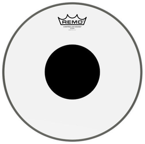 Peaux de frappe Remo CS-0312-10 Controlled Sound Clear Black Dot 12" Peaux de frappe