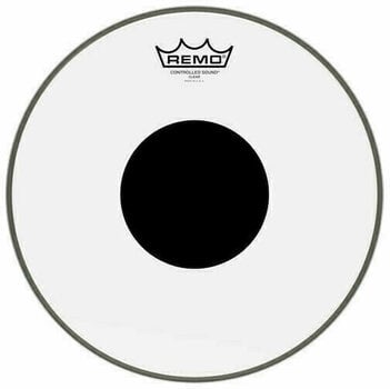 Peaux de frappe Remo CS-0312-10 Controlled Sound Clear Black Dot 12" Peaux de frappe - 1