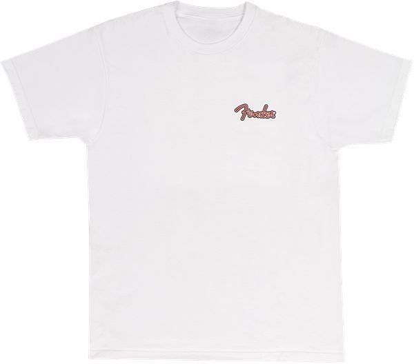 Skjorta Fender Skjorta Spaghetti Logo Vit 2XL