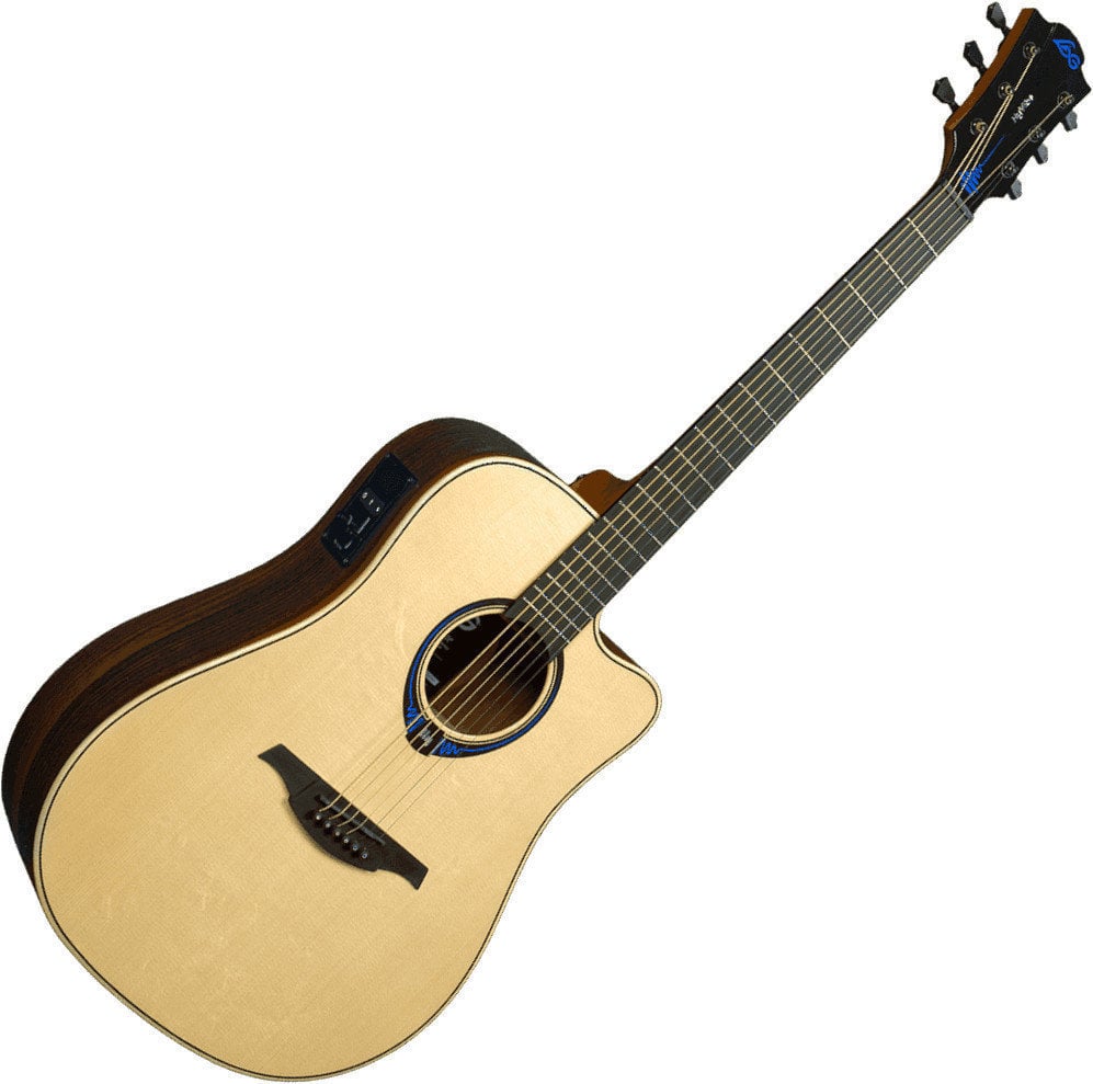 elektroakustisk gitarr LAG Tramontane HyVibe 30 Natural