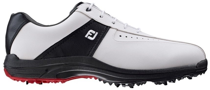 Heren golfschoenen Footjoy GreenJoys Mens Golf Shoes White/Black US 10