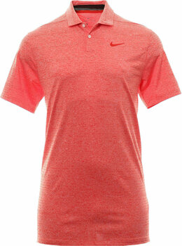 Camisa pólo Nike Dry Vapor Heather Mens Polo Habanero Red/Pure Platinum L - 1