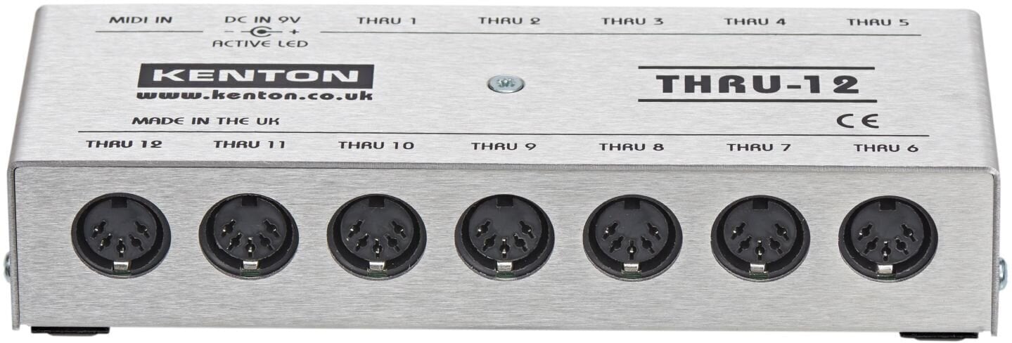 Interfejs MIDI Kenton Thru 12 – 1 MIDI IN to 12 THRU Interfejs MIDI