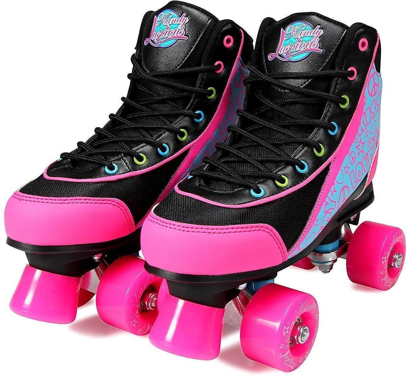 Kolečkové brusle Luscious Skates Disco Diva 34 Black/Pink