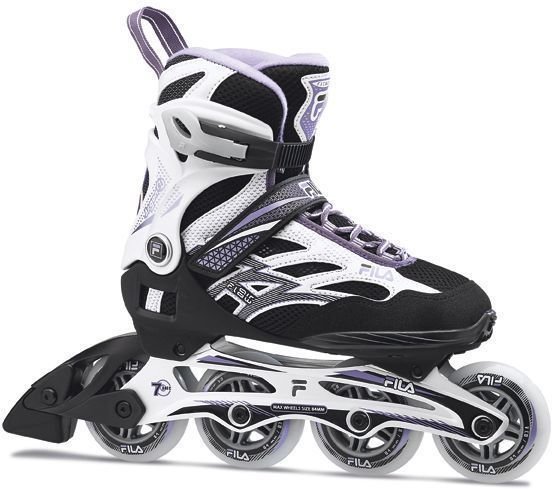 Pattini in linea Fila Argon 84 Lady Black/White/Violet UK 8