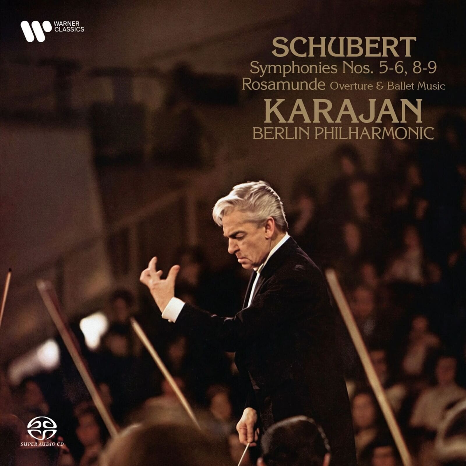 CD musicali Herbert von Karajan - Schubert: Symphonies Nos. 5-6, 8-9, Rosamunde Overture (Hybrid SACD) (2 CD)