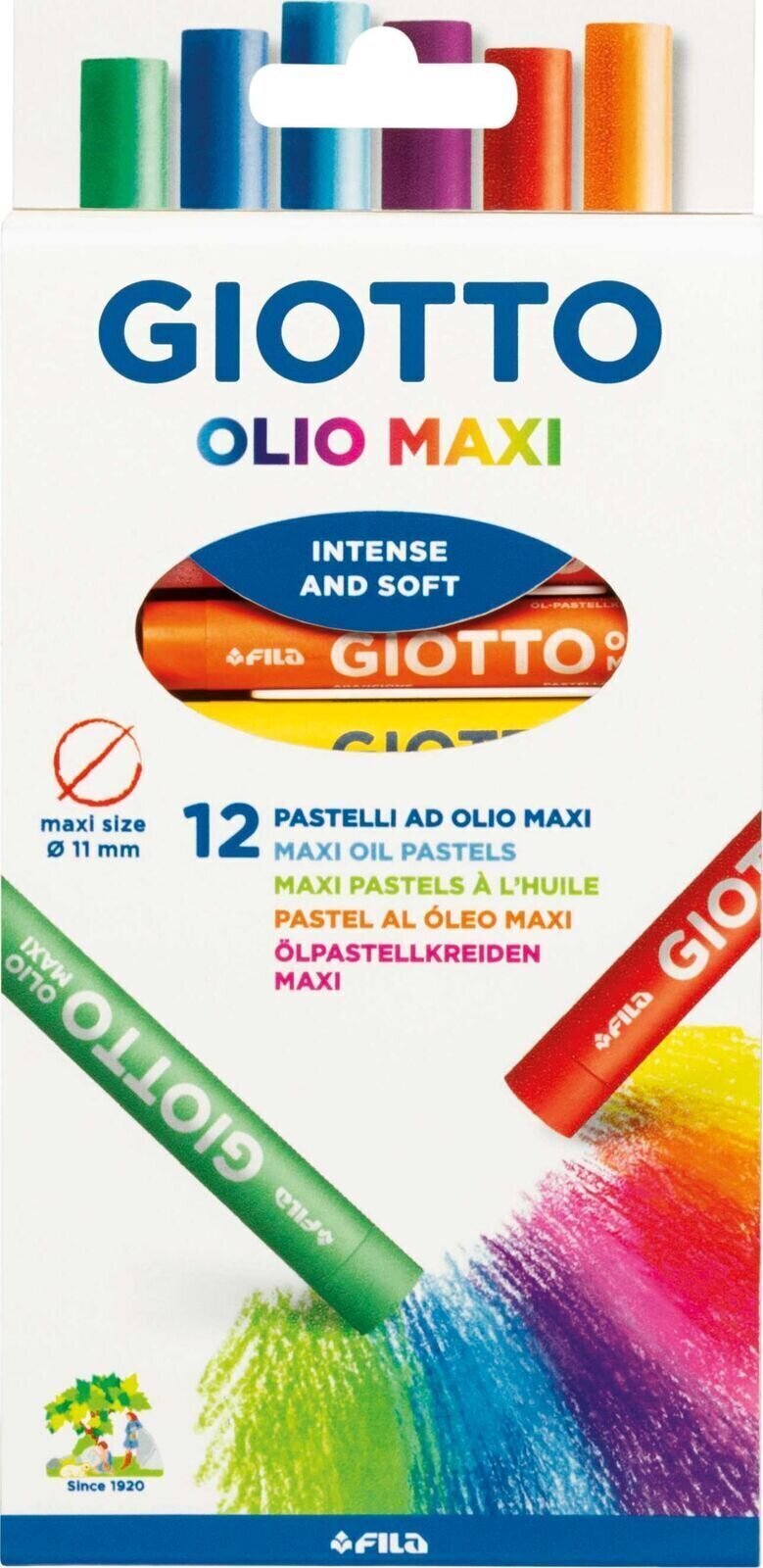 Pastel à l'huile GIOTTO Olio Maxi Coffret de pastels à l'huile Mélange 12 pcs