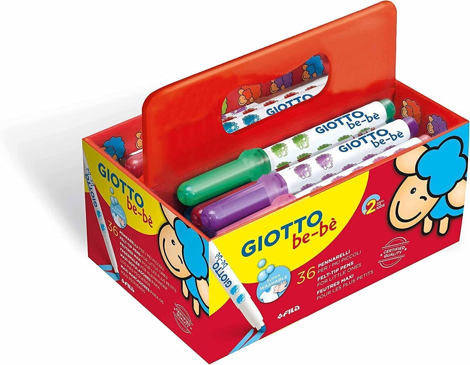 Flomāsters GIOTTO Be-Bé Marķieru komplekts Mix 36 Gab.
