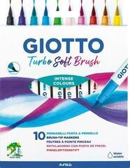 Felt-Tip Pen GIOTTO Turbo Soft Brush Set of markers Mix 10 pcs