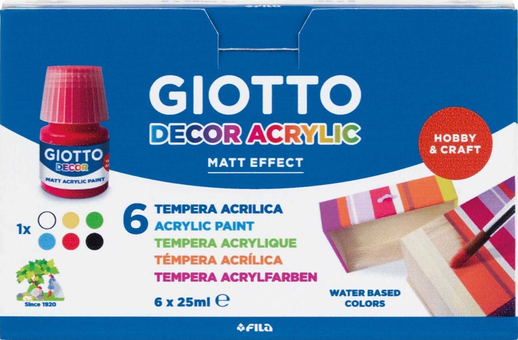 Akrilna boja GIOTTO Decor Set akrilnih boja Miješati 6 x 150 ml 6 kom