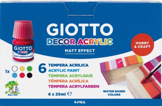 Akrilna boja GIOTTO Decor Set akrilnih boja Miješati 6 x 150 ml 6 kom - 1