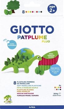 Modelēšanas māls bērniem GIOTTO Patplume Fluo Modelēšanas māls bērniem Neon 8 x 33 g - 1