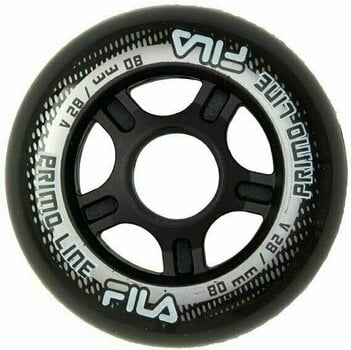 Roller Skates Fila Wheels 80mm/82A Black/Black - 1