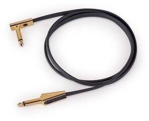 Patchkabel RockBoard Gold Series Flat Looper/Switcher 100 cm Gerade Klinke - Winkelklinke Patchkabel