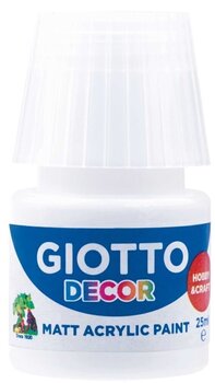 Akrila krāsa GIOTTO Decor Akriliniai dažai White 25 ml 1 gab. - 1