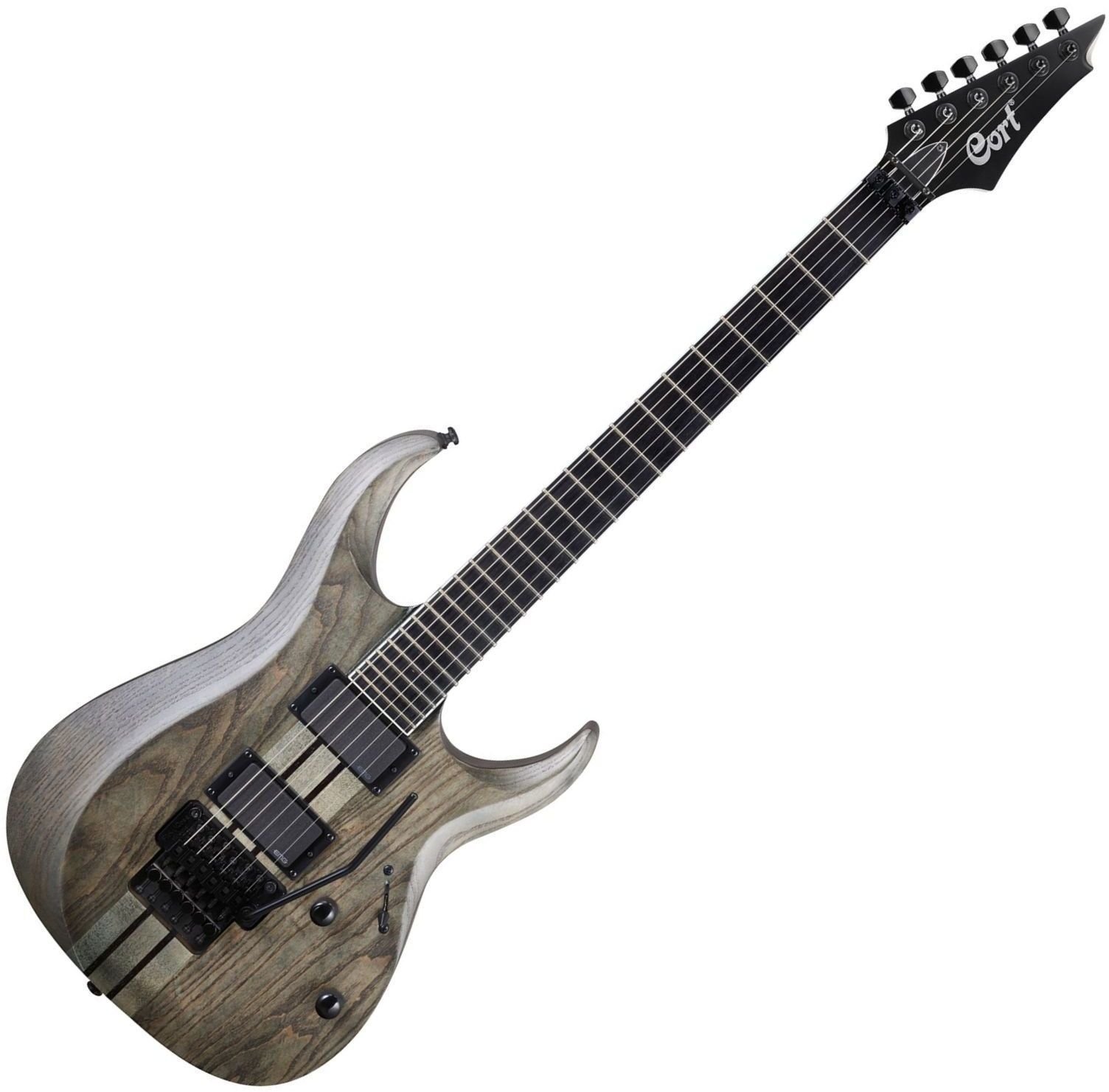 E-Gitarre Cort X500 Open Pore Trans Grey